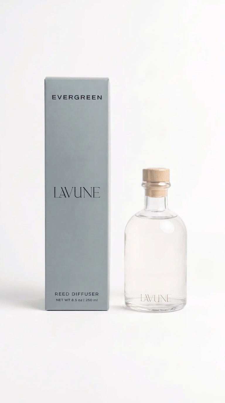HOME GOODS : HOME SCENT N˚05 Evergreen Reed Diffuser | Fir Needle & Cypress LAVUNE
